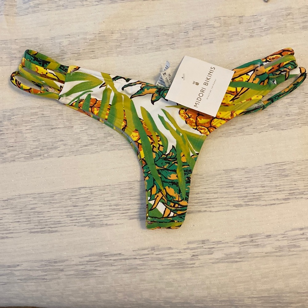NWT Midori Pineapple Bikini Bottom